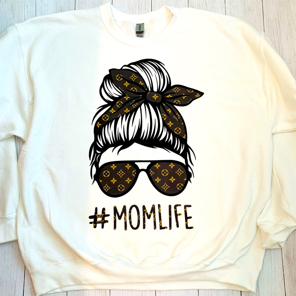 “#MOMLIFE” Crew Neck Sweatshirt